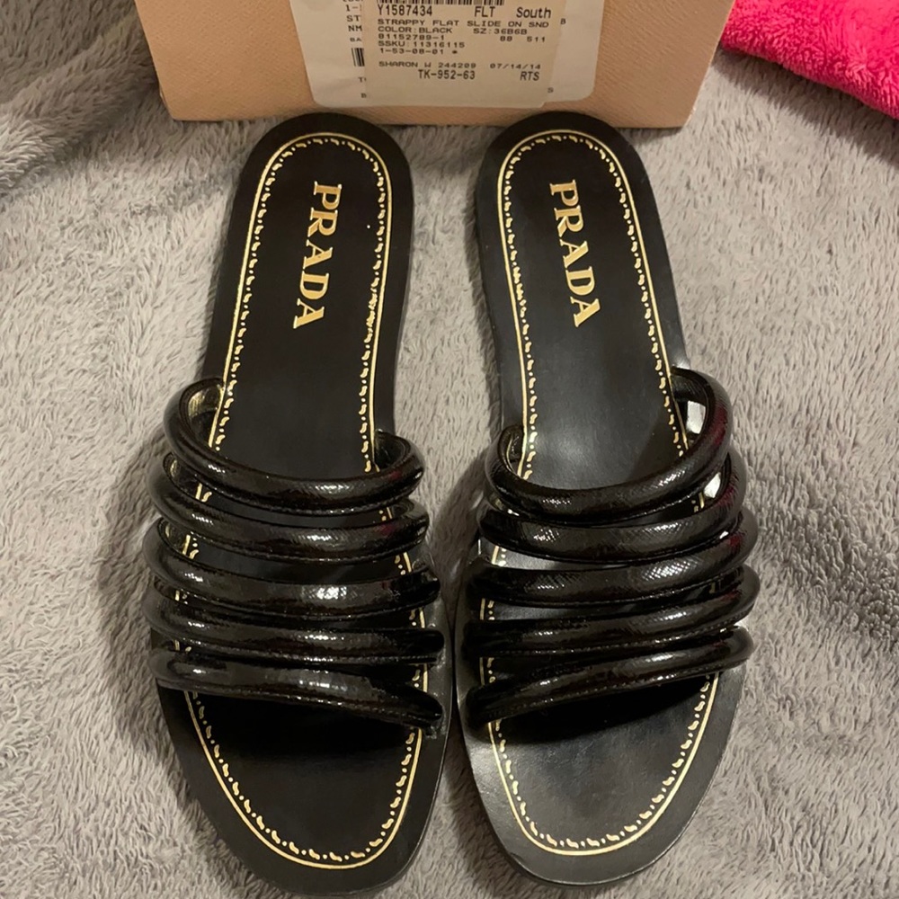 Black Prada Sandals